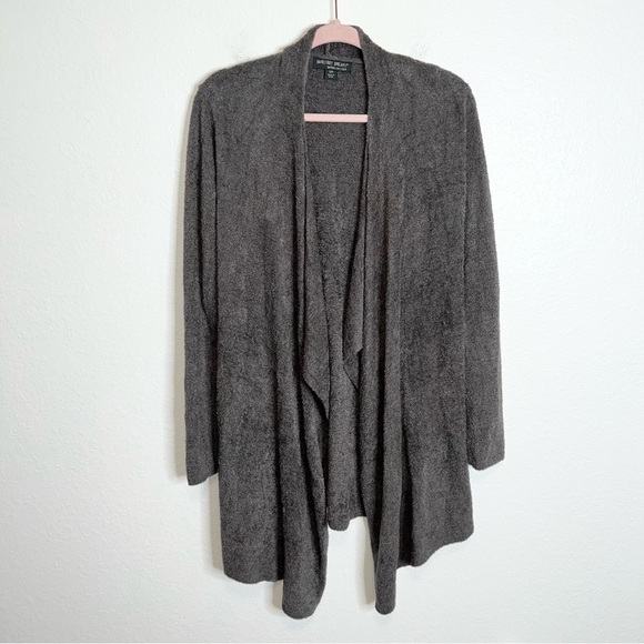Barefoot Dreams Cardigan Sweater Women Small Medium S/M Chic Lite Gray Grey C3 - Picture 1 of 6